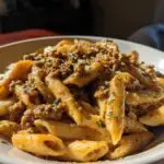 High Protein Creamy Beef Pasta