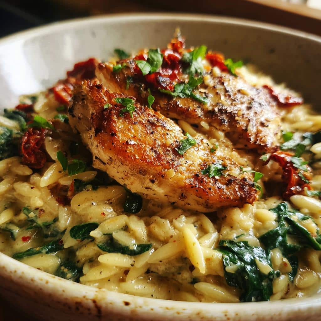 One Pot Marry Me Chicken Orzo - detail 3