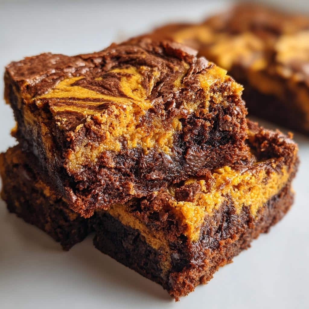 Amazing Pumpkin Brownies: 1 Simple Recipe 6 Pumpkin Brownies - detail 2