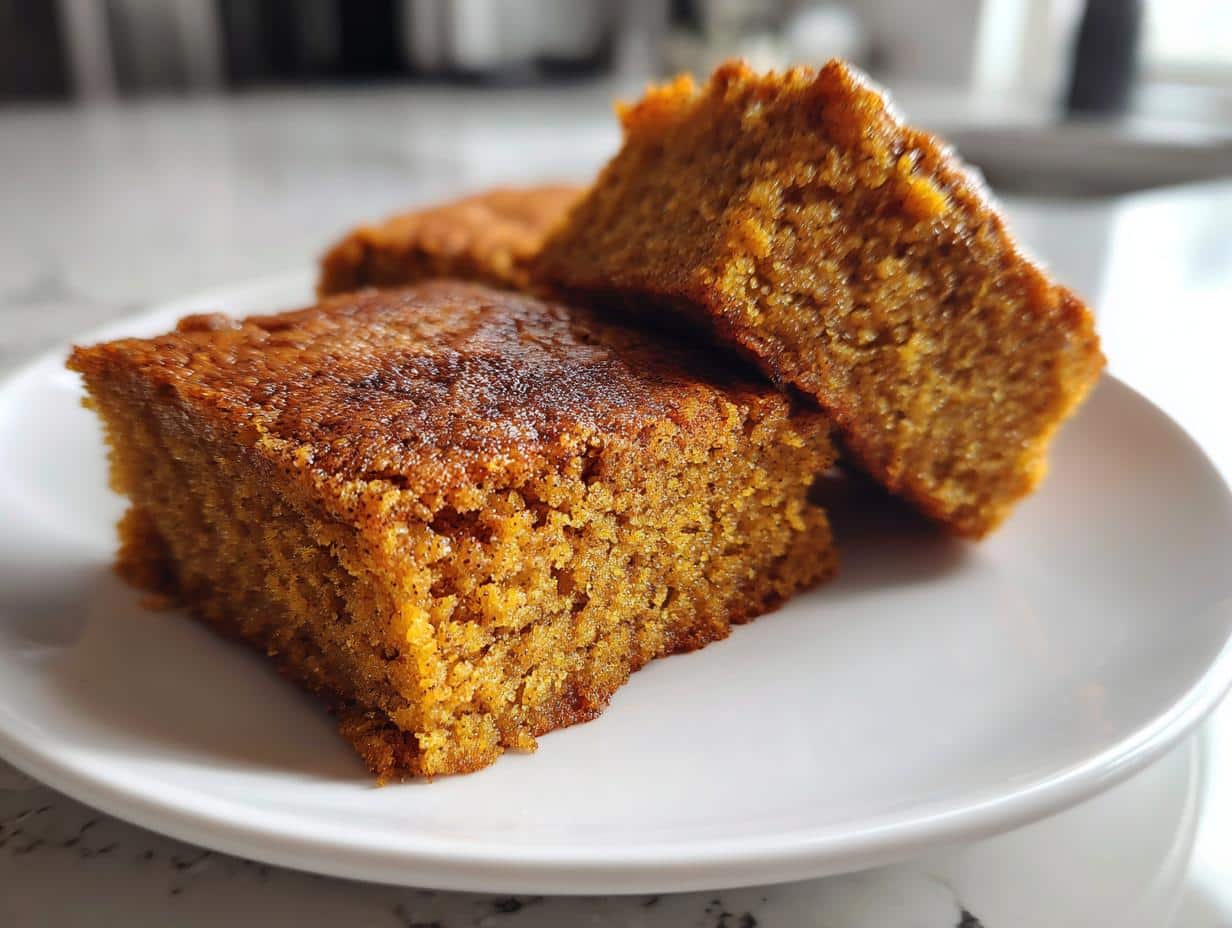 Glorious Pumpkin Maple Blondies 250 Caloric 9 Pumpkin Maple Blondies 🎃🍁 (Vegan + Gluten-Free) - detail 4