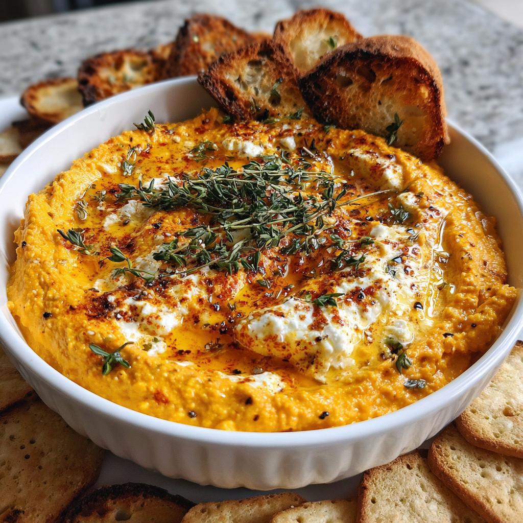 Pumpkin Whipped Feta Dip - detail 1