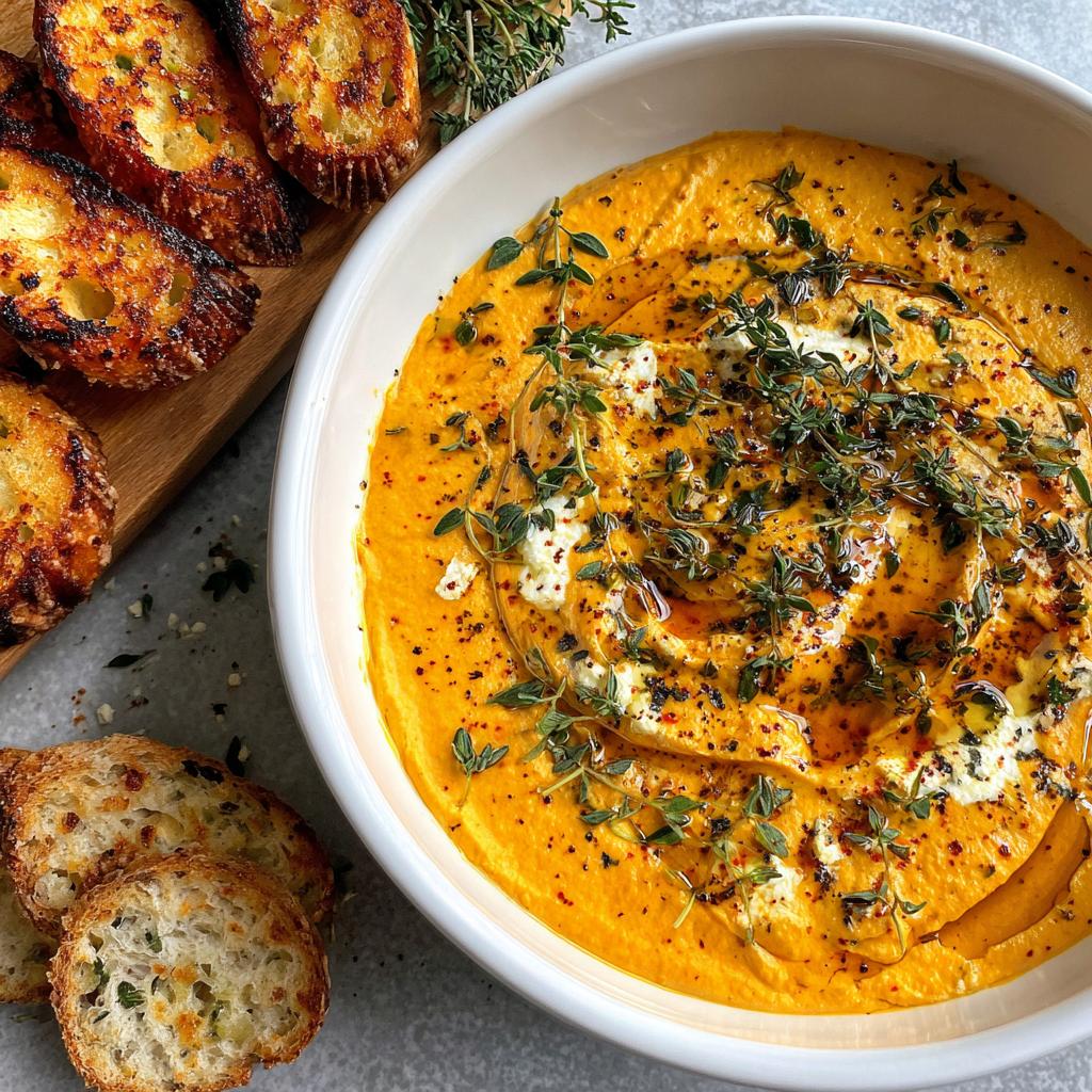 Pumpkin Whipped Feta Dip - detail 2