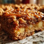 Salted Caramel Apple Crumble Bars