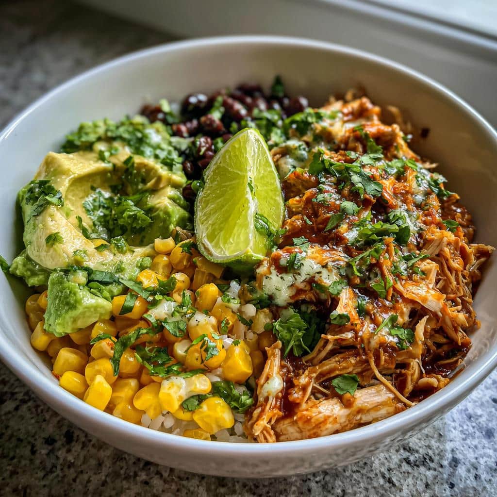 Slow Cooker Chicken Burrito Bowl - detail 1