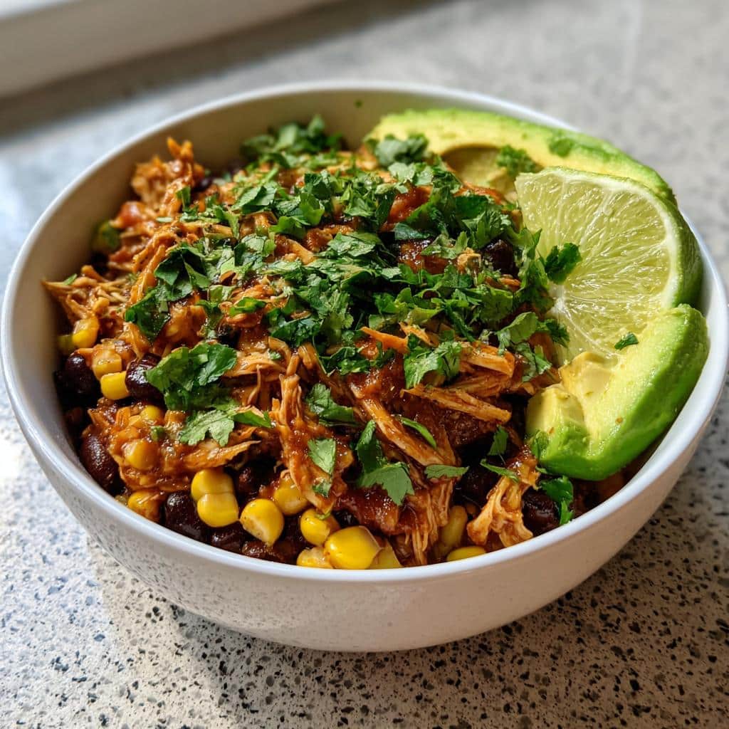 Slow Cooker Chicken Burrito Bowl - detail 2