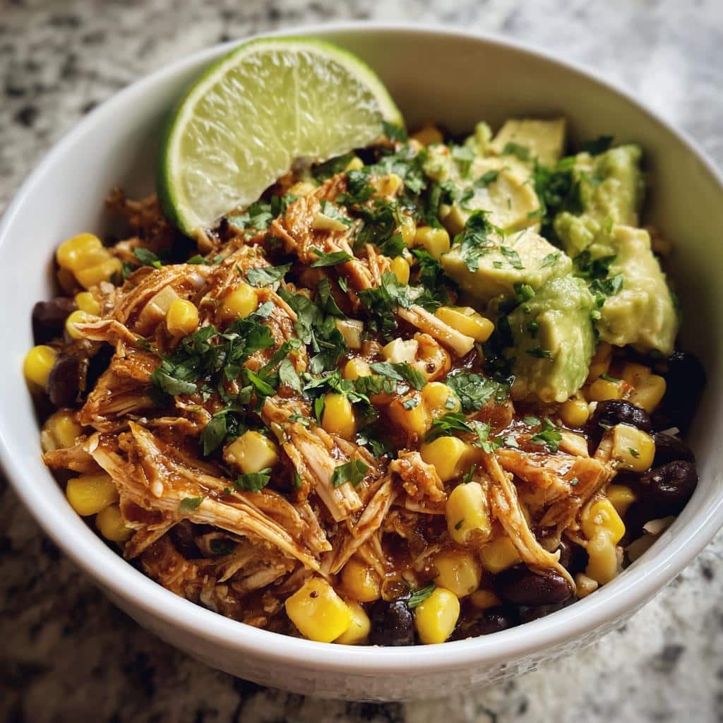 Slow Cooker Chicken Burrito Bowl - detail 3