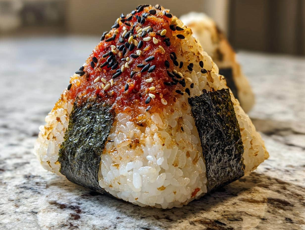 Spicy Tuna Onigiri: Fun, 1-Minute Treat