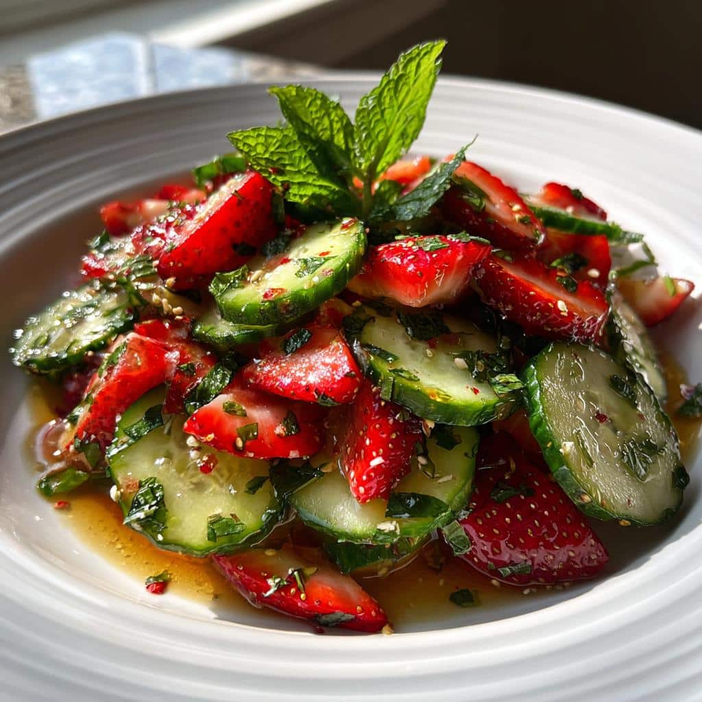 Cucumber Strawberry Salad: 10-Minute Refresh