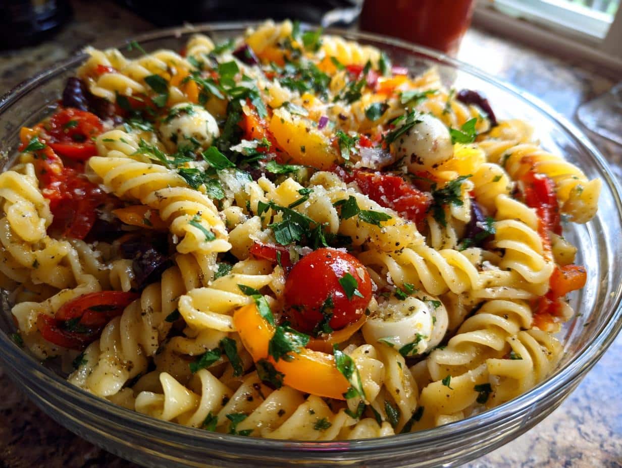 Zesty Italian Pasta Salad: 1 Amazing Recipe