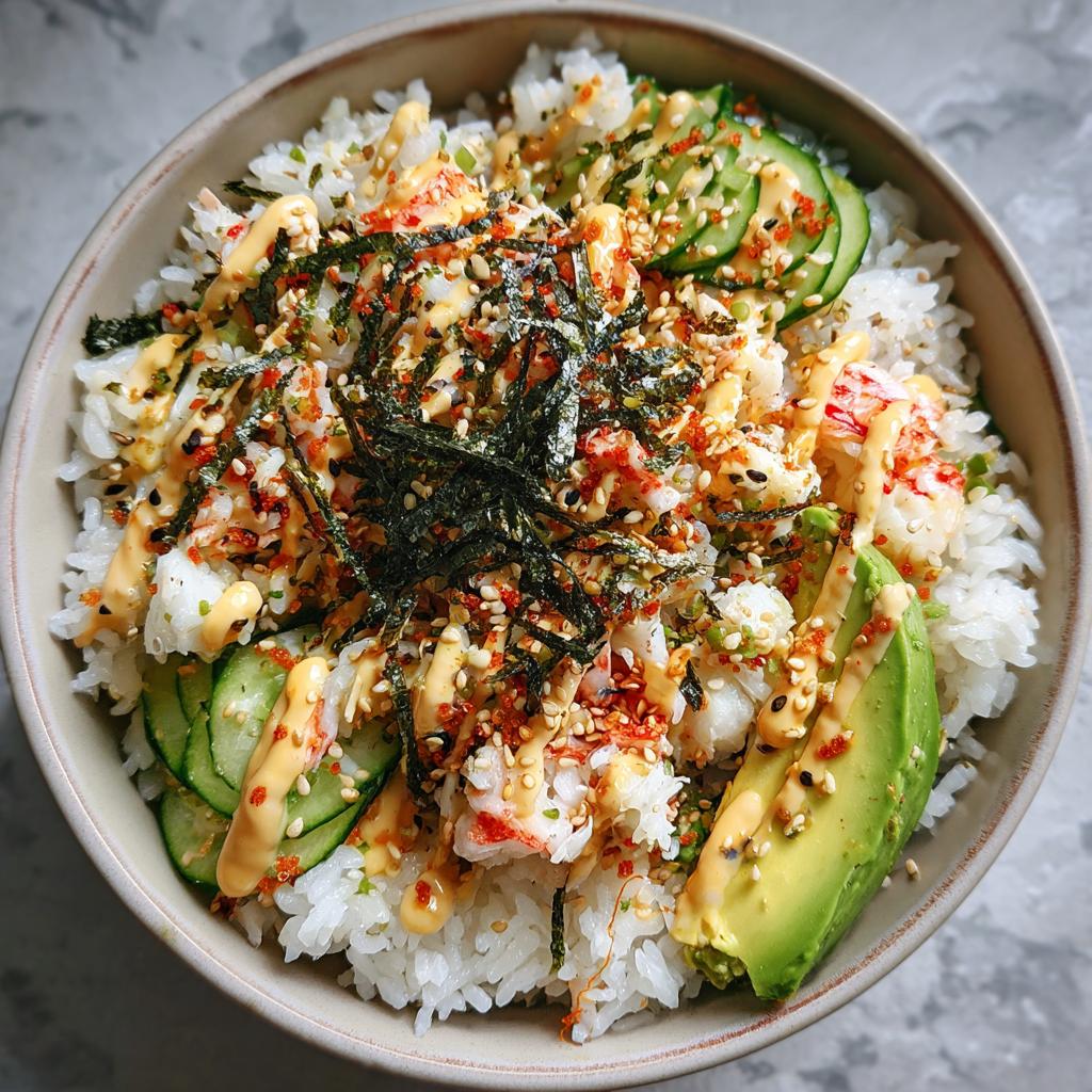 california Roll Sushi Bowls - detail 1