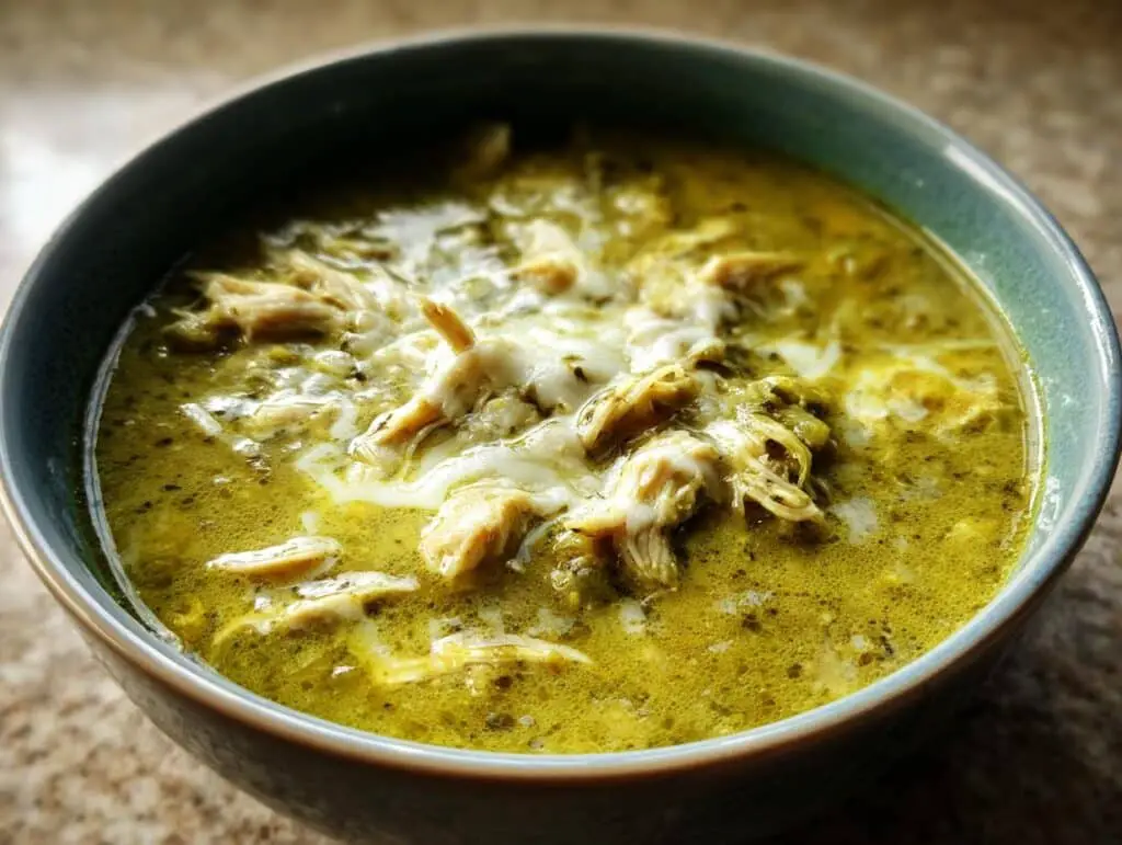 creamy green enchilada chicken soup