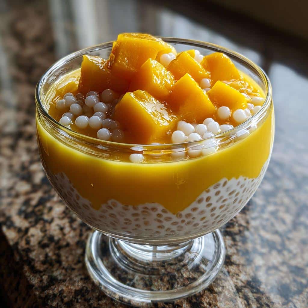 creamy mango sago - detail 1