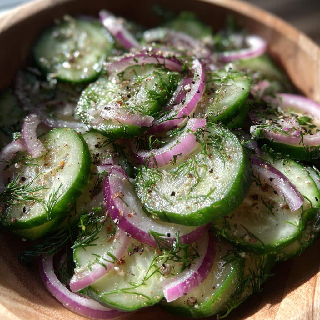 cucumber salad - detail 1
