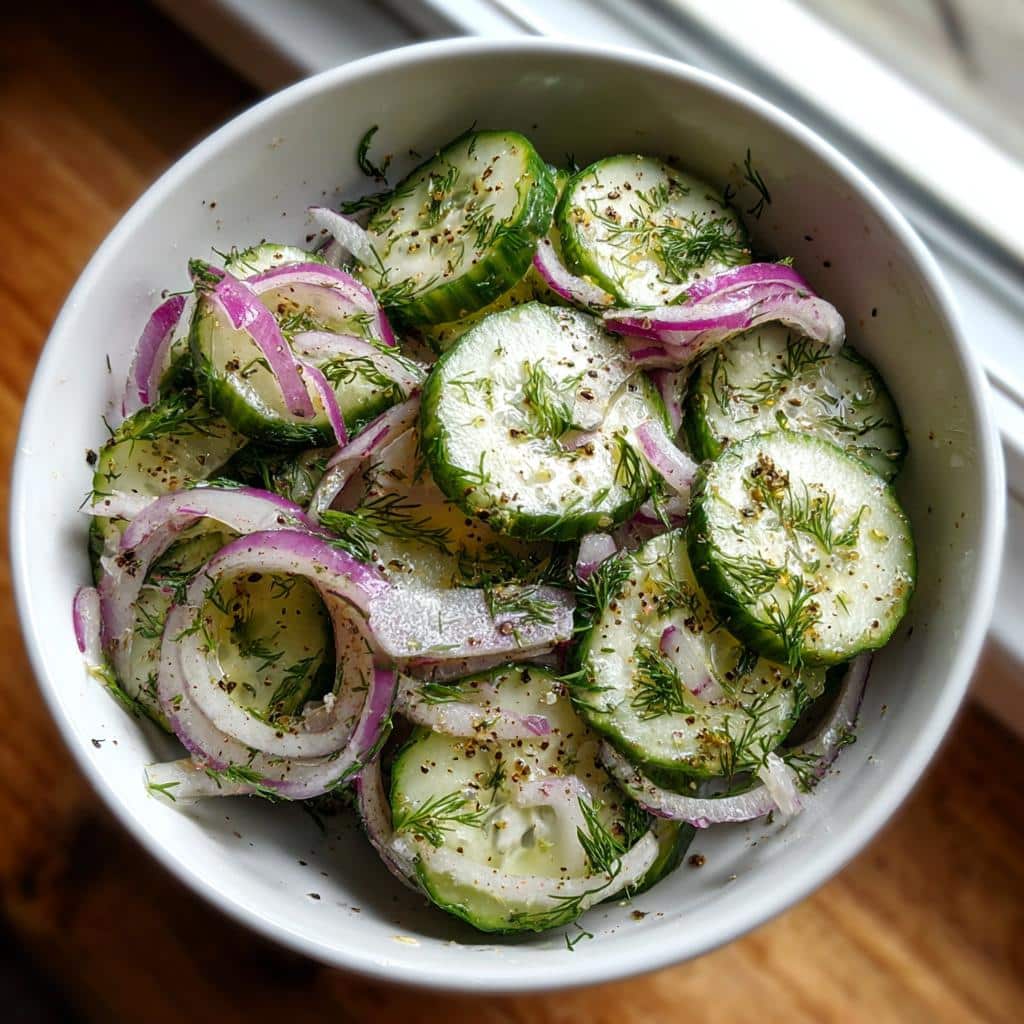 cucumber salad - detail 2