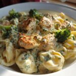 garlic Parmesan chicken tortellini