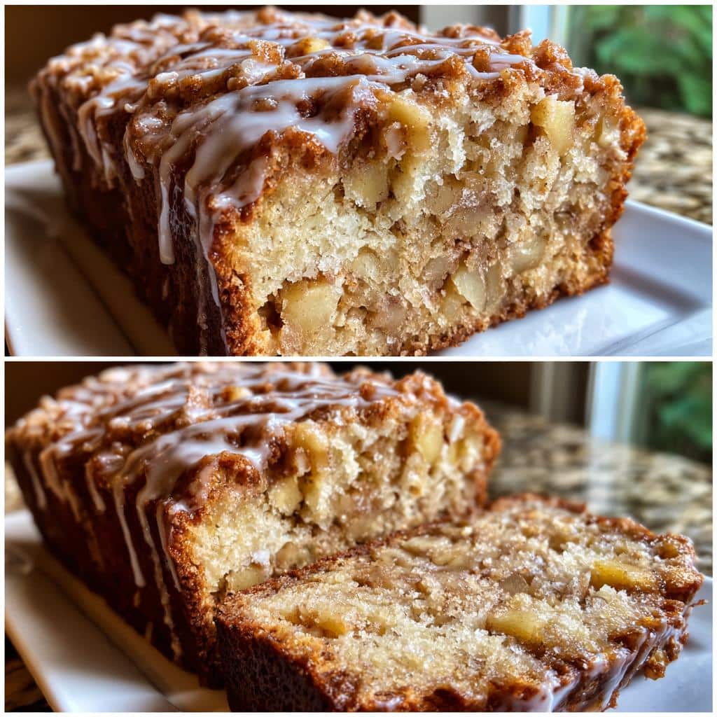 Amish Apple Fritter Bread: 5 Star Moist Loaf 5 Amish Apple Fritter Bread - detail 2