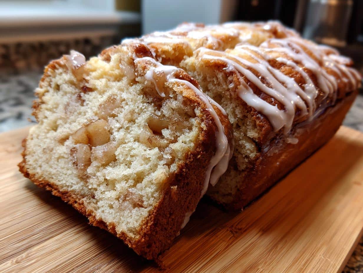 Amish Apple Fritter Bread: 5 Star Moist Loaf
