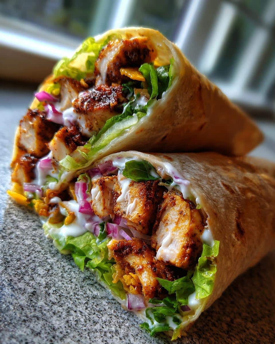 BBQ Cajun Chicken Wraps - detail 1