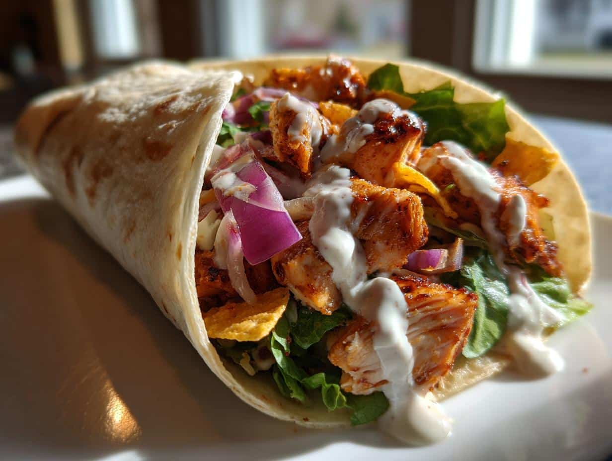 Flavorful BBQ Cajun Chicken Wraps: 30 Min