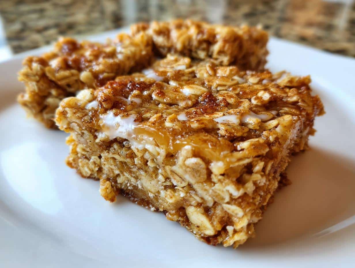Simple Baked Banana Oatmeal Bars That Delight