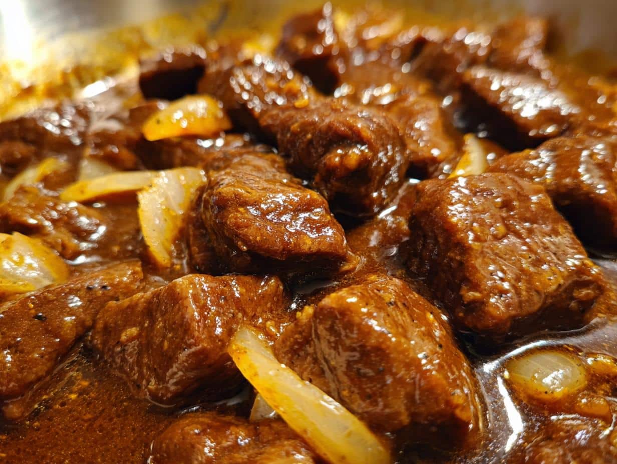 Amazing Beef Tips & Gravy Today