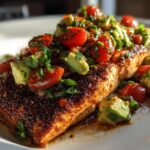 Blackened Salmon with Avocado Salsa