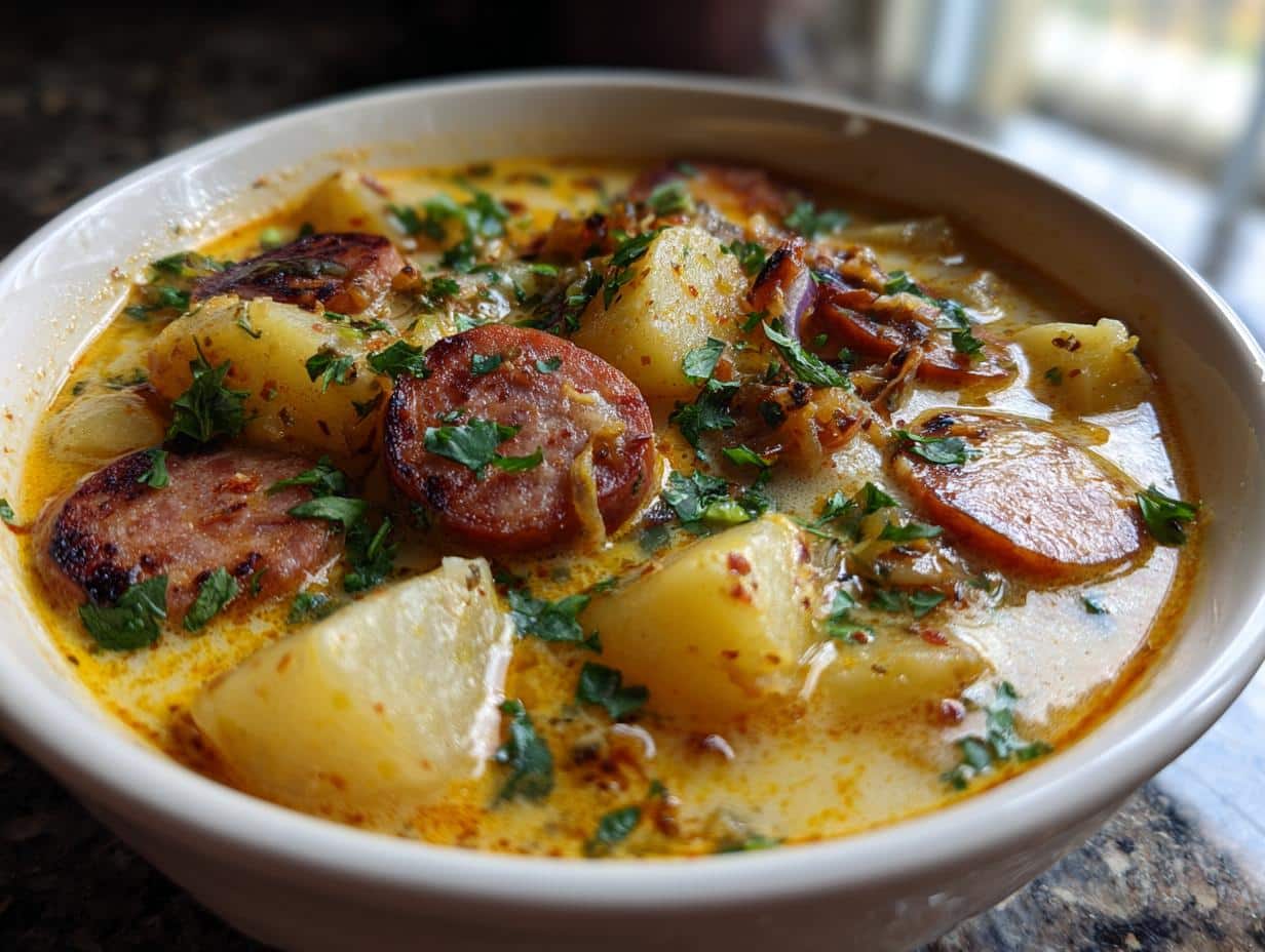 Cajun Potato Soup: Quick, 15 Min Prep