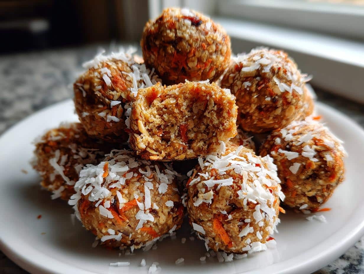 Amazing Carrot Cake Energy Bites: 15 Min Recipe