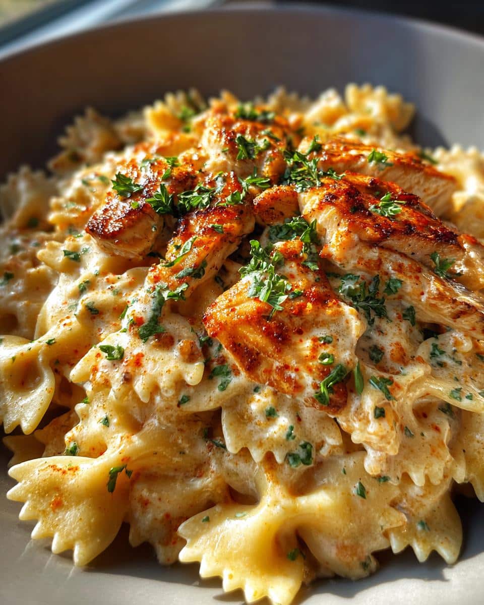 Cheesy Cajun Chicken Pasta - detail 1