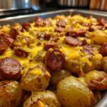Cheesy Ranch Potatoes and Smoked Sausage