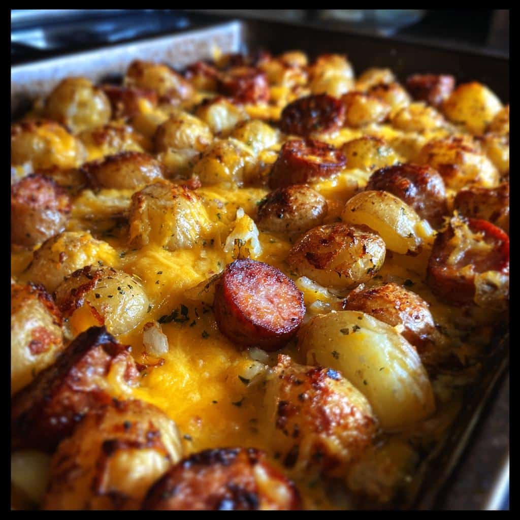 Cheesy Ranch Potatoes and Smoked Sausage - detail 2