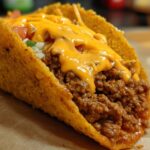 Cheesy Rotel Beef Tacos