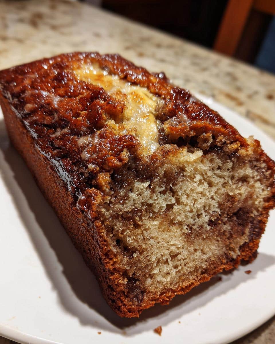 Cinnamon Swirl Banana Bread - detail 2