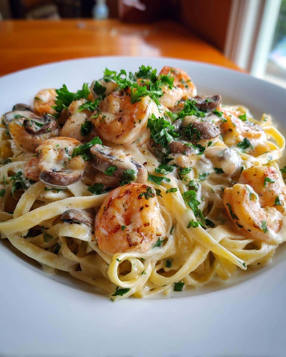 Creamiest Garlic Shrimp Alfredo - detail 1
