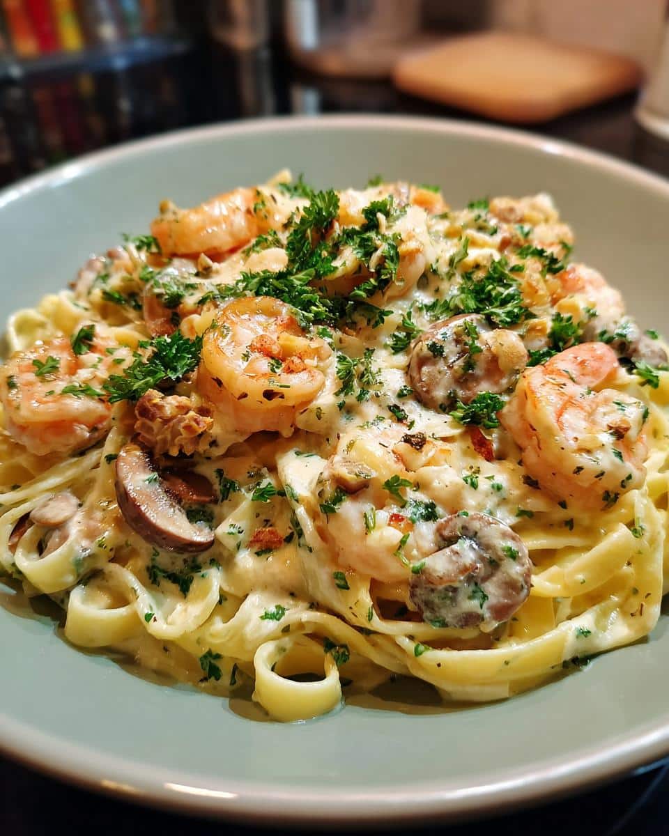 Creamiest Garlic Shrimp Alfredo - detail 2