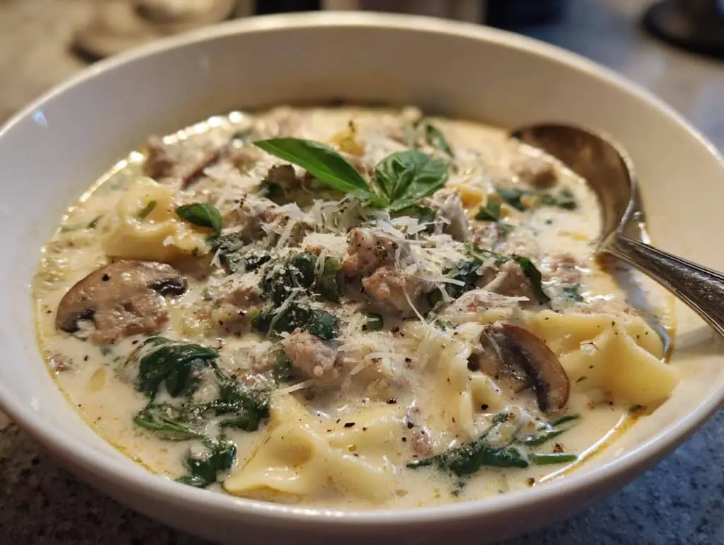 Creamy Alfredo Lasagna Soup