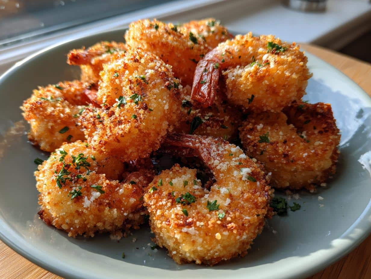 Amazing Crispiest Shrimp Alfredo Bites!