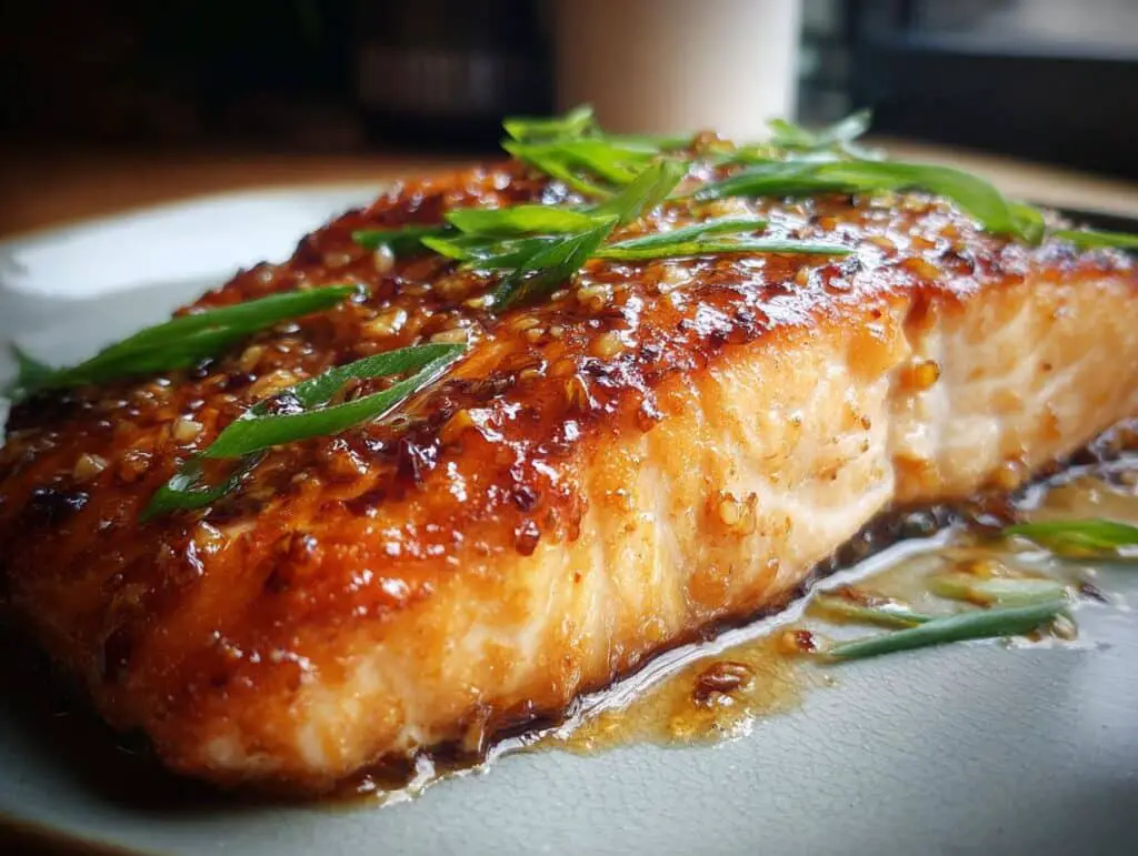 Crispy Honey Garlic Glazed Salmon Recipe