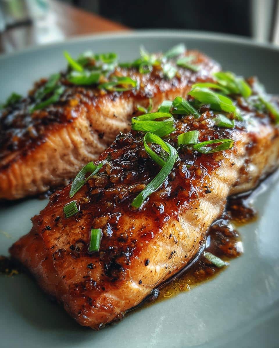 Crispy Honey Garlic Glazed Salmon Recipe - detail 2