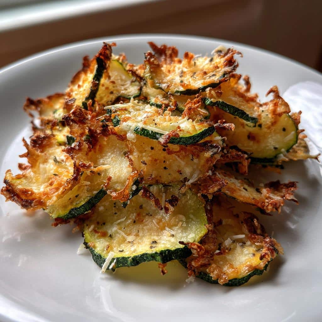 Crispy Parmesan Zucchini Chips - detail 1