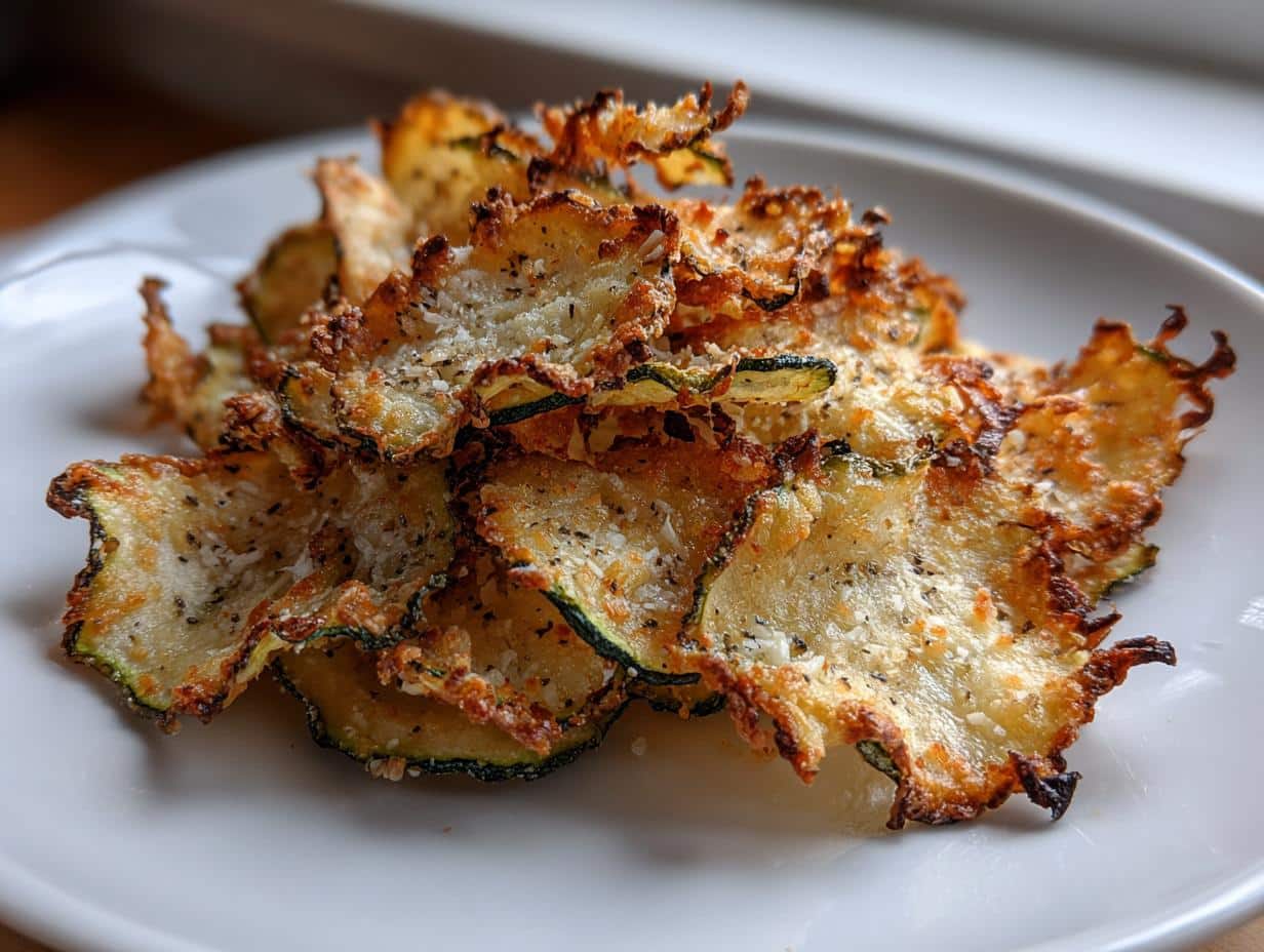Crispy Parmesan Zucchini Chips