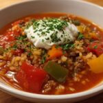 Crock Pot Stuffed Pepper Soup