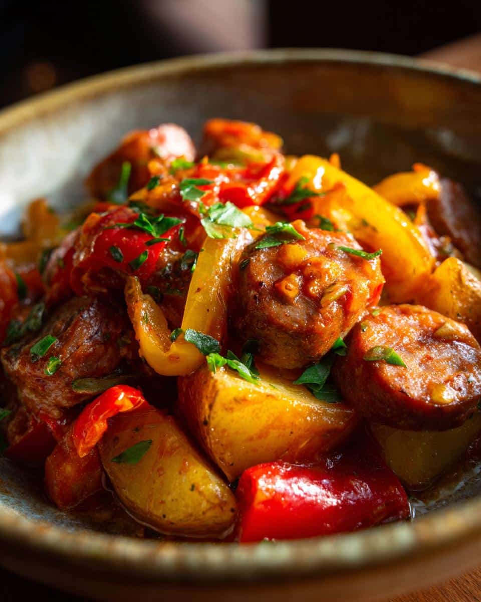Crockpot Sausage Casserole - detail 1
