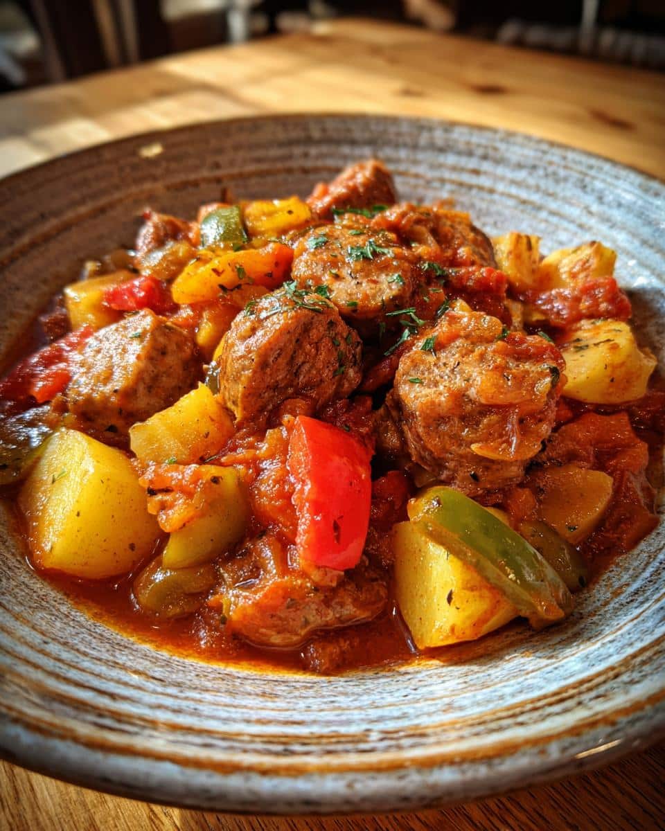 Crockpot Sausage Casserole - detail 2
