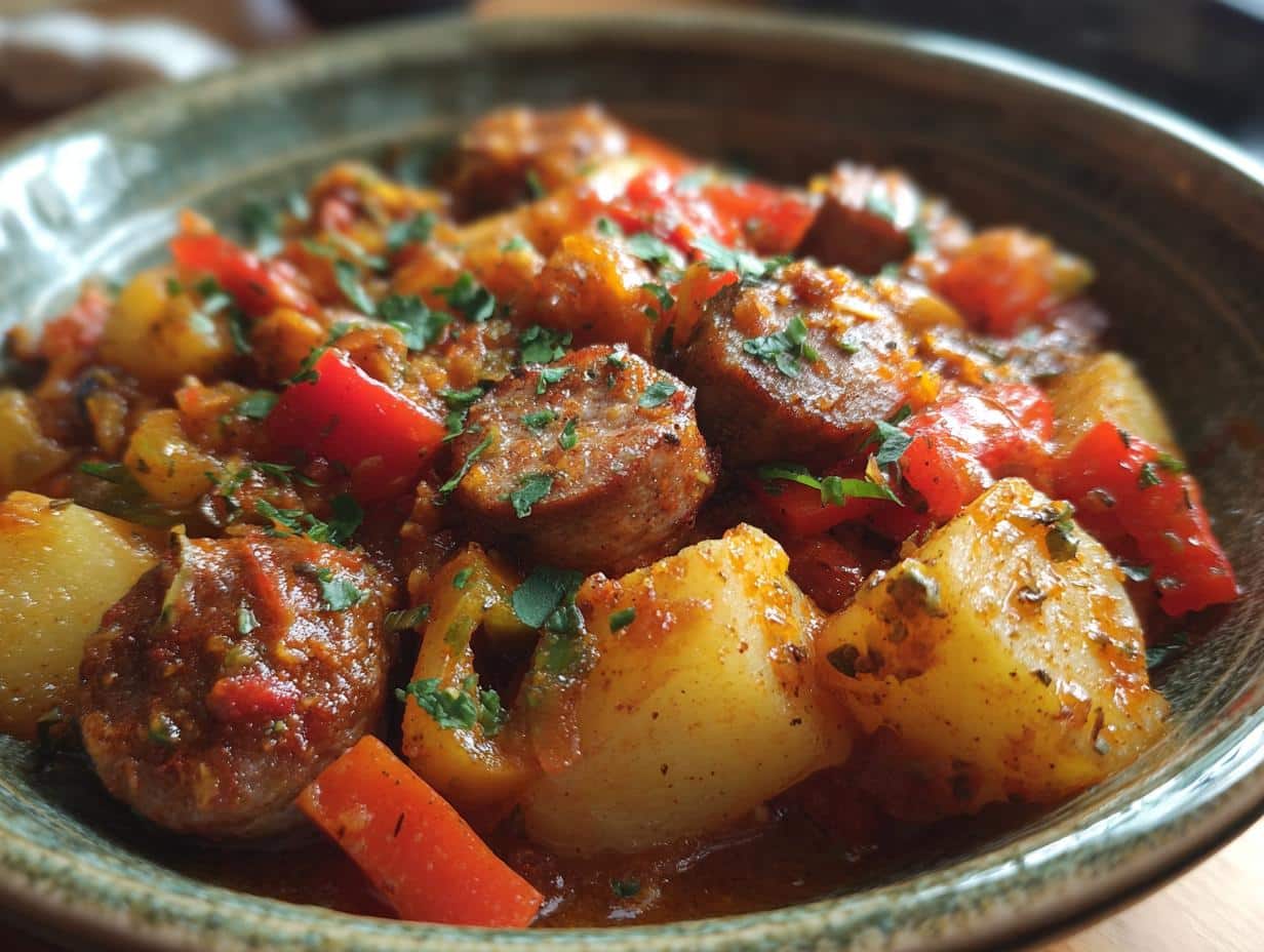 Amazing Crockpot Sausage Casserole 1 Dish
