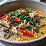 Crockpot Thai Coconut Chicken Soup