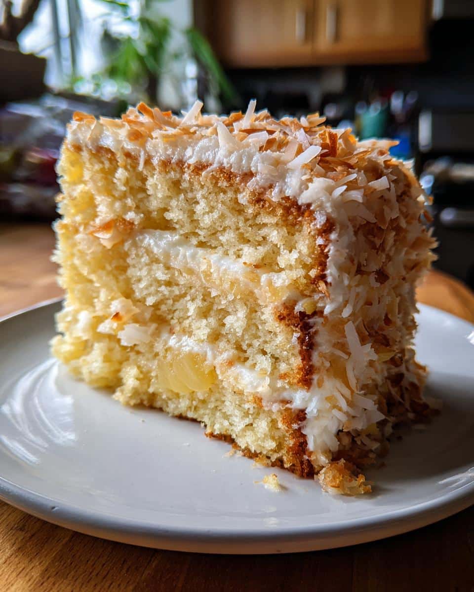 Dreamy Pineapple Coconut Cake - detail 1