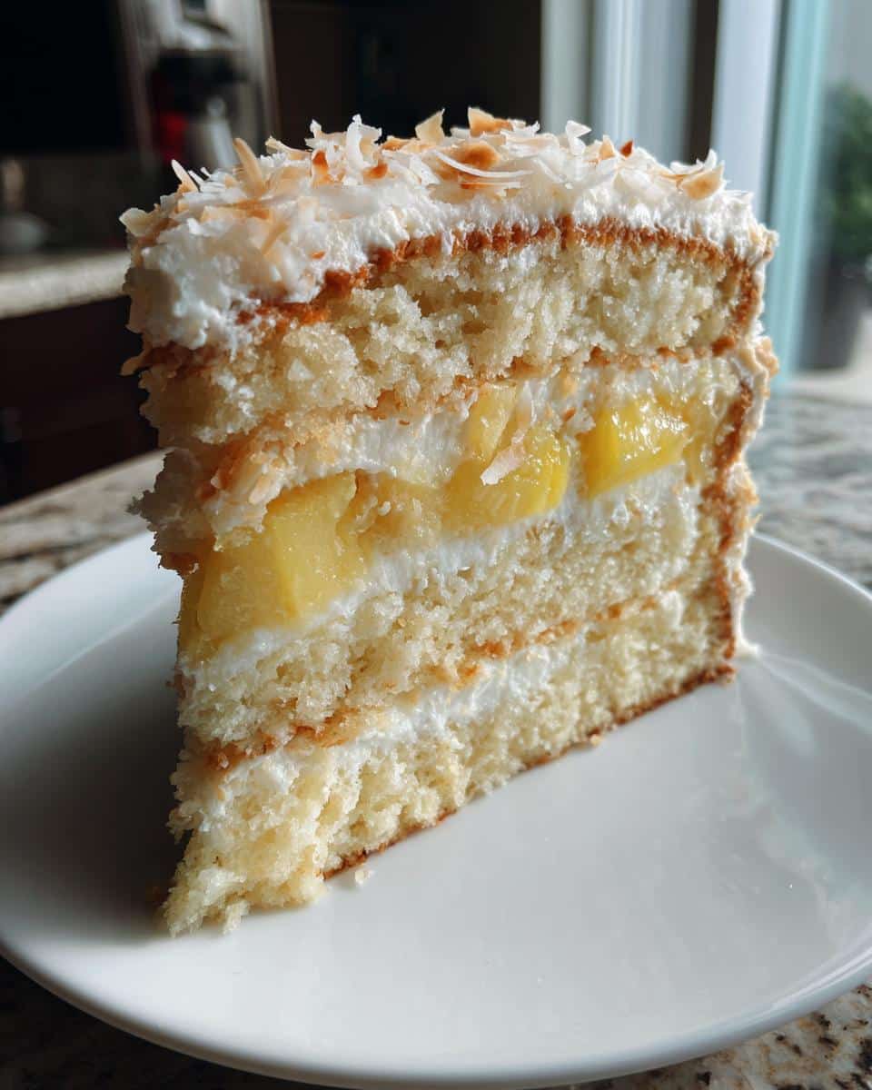 Dreamy Pineapple Coconut Cake - detail 2