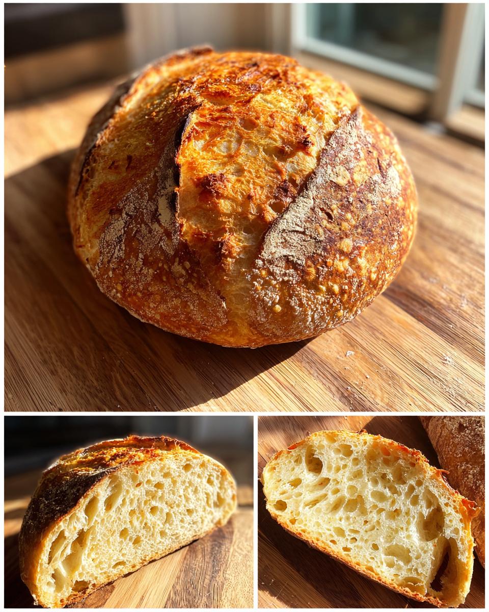 Dutch Oven Sourdough Bread - detail 1