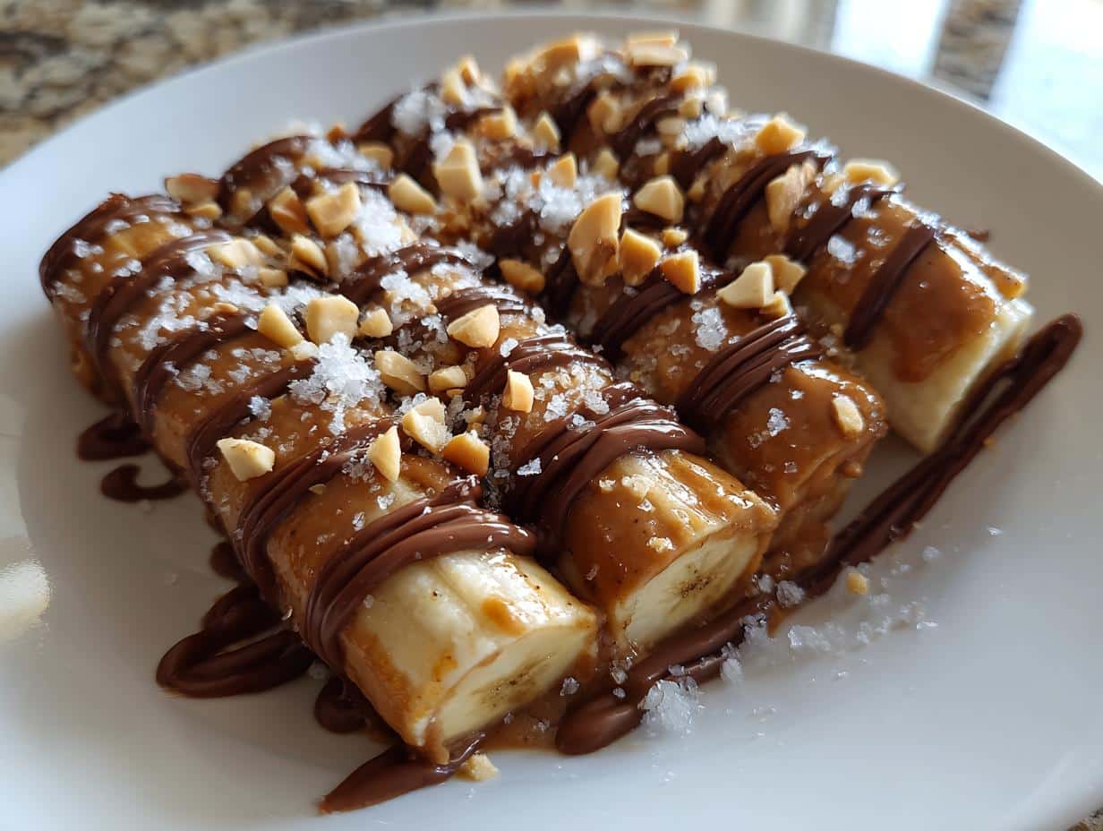 Amazing Frozen Banana Snickers: 1 Guilt-Free Fix